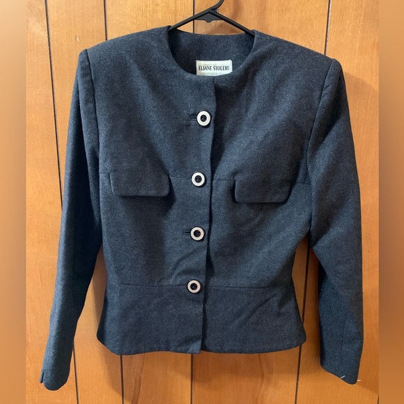 NWOT ELIANE STOLERU Blazer Suit Jacket Size Medium - Picture 1 of 8